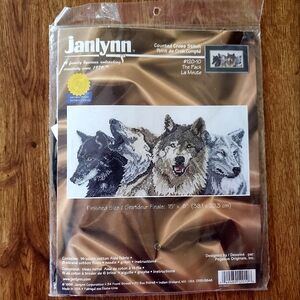 Janlynn Counted Cross Stitch Kit #120-10 "The Pack" (Wolves)